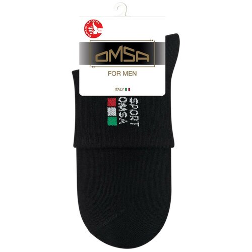 Носки Omsa, размер 39-41(25-27), черный носки omsa размер 39 41 25 27 черный мультиколор