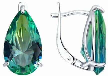 Серьги Diamant online, серебро, 925 проба, ситалл