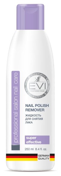 Жидкость для снятия лака EVI professional с ацетоном 250мл 1390394 005-003