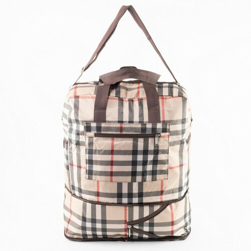 фото Сумка-трансформер ж01-8024 клетка бежевая no name