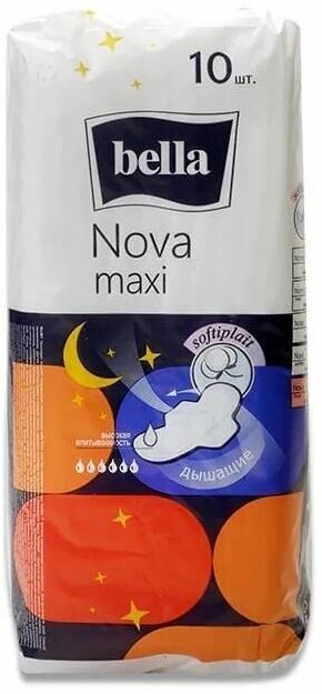 Bella Прокладки Nova Maxi softiplait air, 10 шт в упаковке