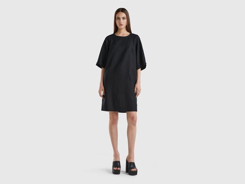 Платье UNITED COLORS OF BENETTON, размер M, черный