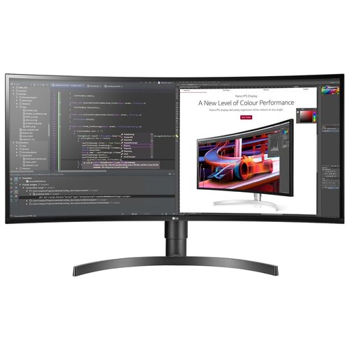 34 Монитор LG 34WL85C, 3440x1440, 60 Гц, IPS, черный