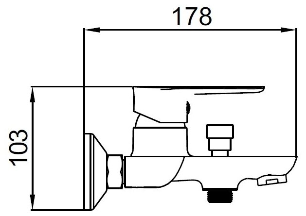 Смеситель для ванны и душа Osgard Amungen 82323 - фото №2