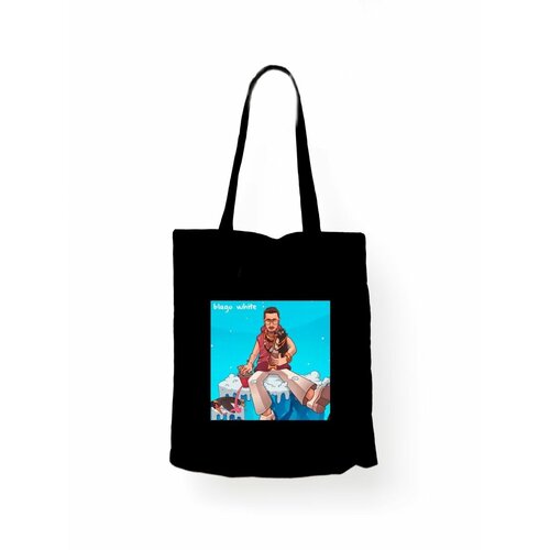 фото Сумка-шоппер унисекс каждому своё "blago white/благо/melon music" черная