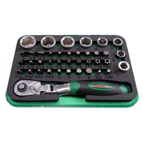 фото Набор торцевых головок и вставок-бит 40 предметов jonnesway rd02040s