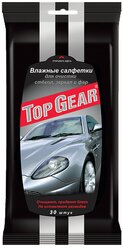 Влажные салфетки Top Gear для стекол, фар, зеркал 30 шт белый