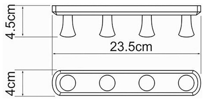 Крючок Wasserkraft K-1074Black - фото №3