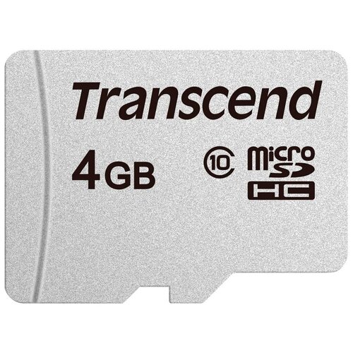 Карта памяти Micro SecureDigital 4Gb Transcend class10 UHS-1 (TS4GUSD300S)