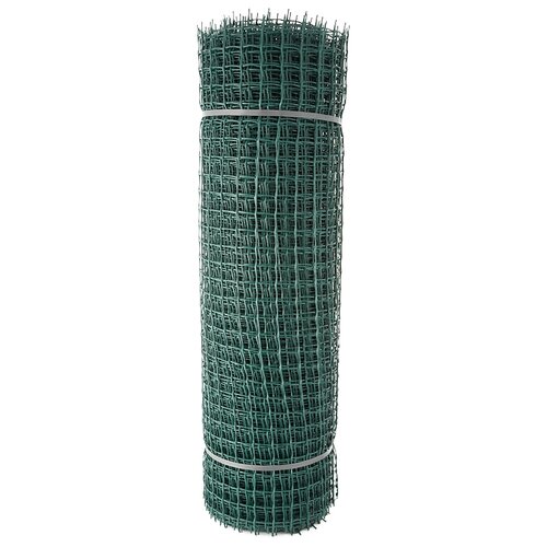 Сетка садовая пластмасса, ячейка 33 х 33 мм, квадратная, 100х2000 см, зеленая, Профи
