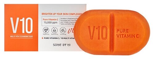 SOME BY MI V10 MULTI VITA CLEANSING BAR Очищающее туалетное мыло с витаминным комплексом