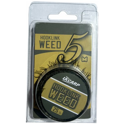 поводковый материал sinking hooklink camo 20м 25lb Поводковой материал (имитация водорослей) Hooklink weed 25lb (11.4кг) длина 5 м