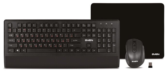 Комплект клавиатура + мышь + коврик SVEN KB-C3800W