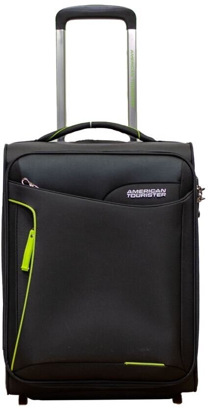 Чемодан American Tourister, 38 л, размер S, черный