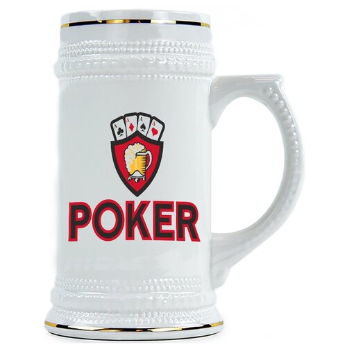 фото Пивная кружка покер drabs