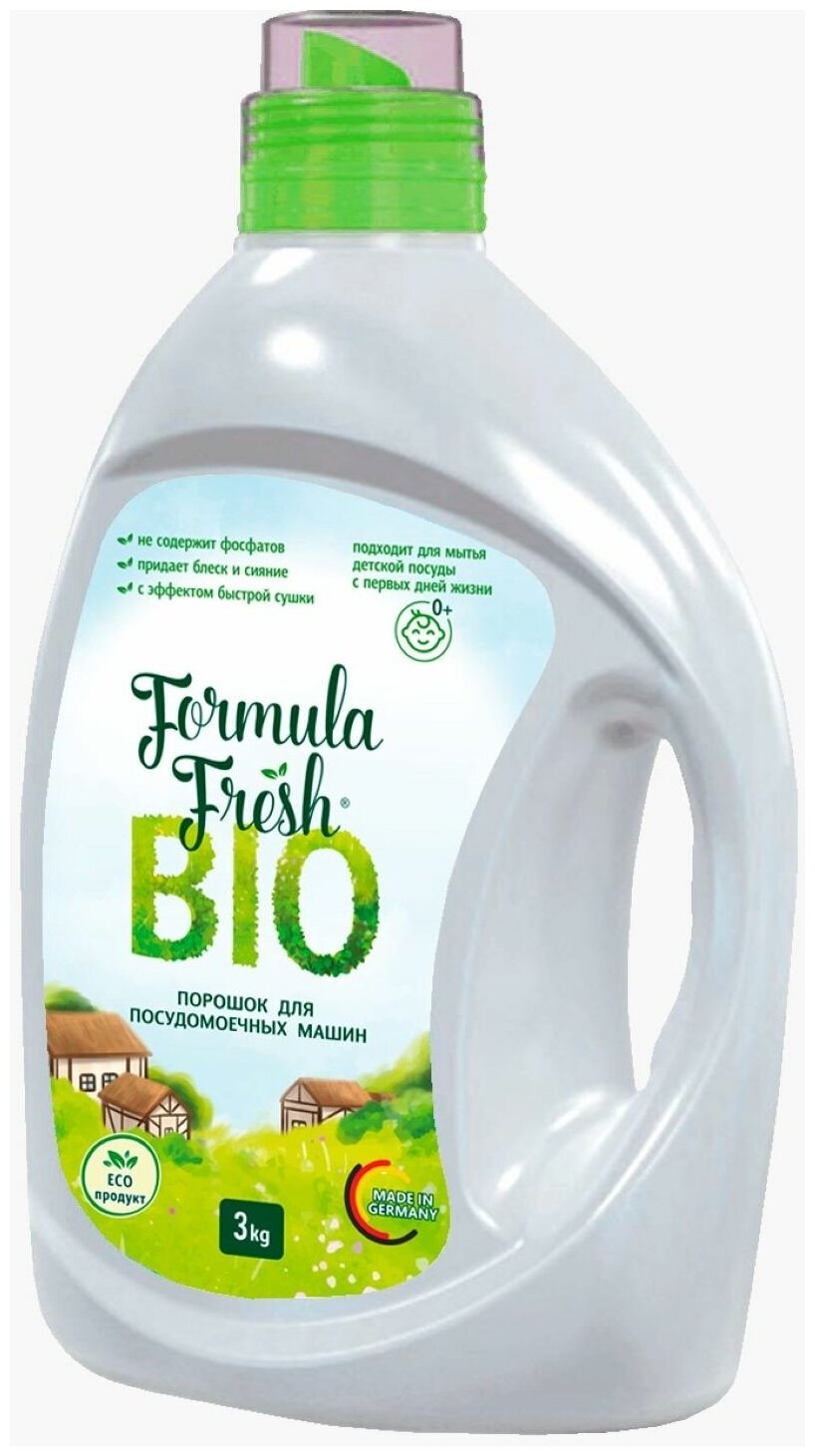 Порошок для посудомоечных машин Bio Formula Fresh 3 кг - фотография № 1