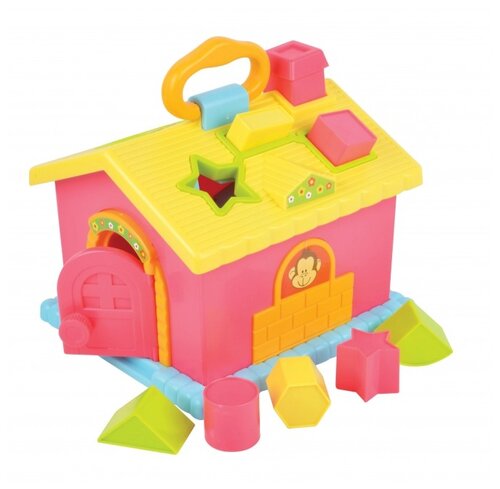 Развивающая игрушка RED BOX Домик-сортер 25650-1, розовый