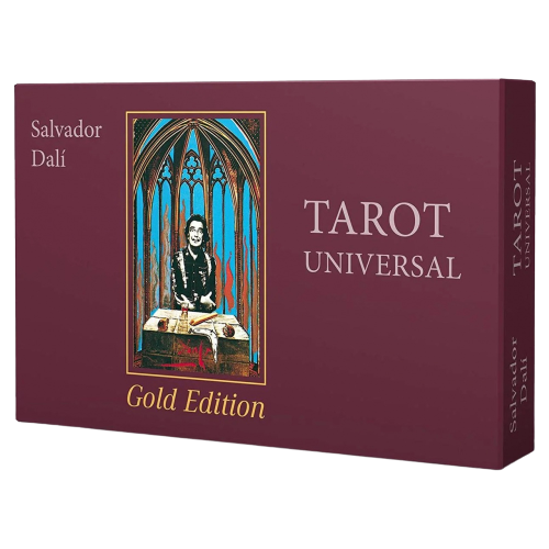 Гадальные карты AGM-Urania Таро Salvador Dali Universal Tarot Gold Edition, 78 карт, бордовый, 650 гадальные карты agm urania таро a e waite tarot blue edition pocket 78 карт