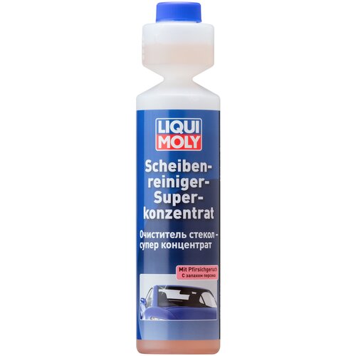 Концентрат жидкости для стеклоомывателя LIQUI MOLY Scheiben-Reiniger-Super Konzentrat (персик), +5°C, персик, 0.25 л, 1 шт.