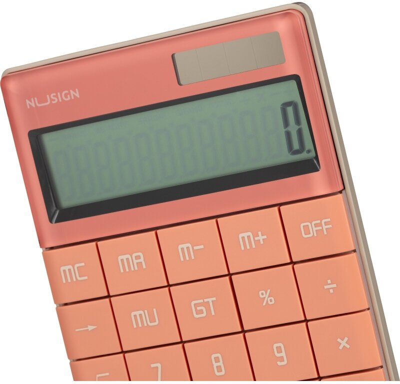 Калькулятор настольный Nusign, розовый DELI - фото №6