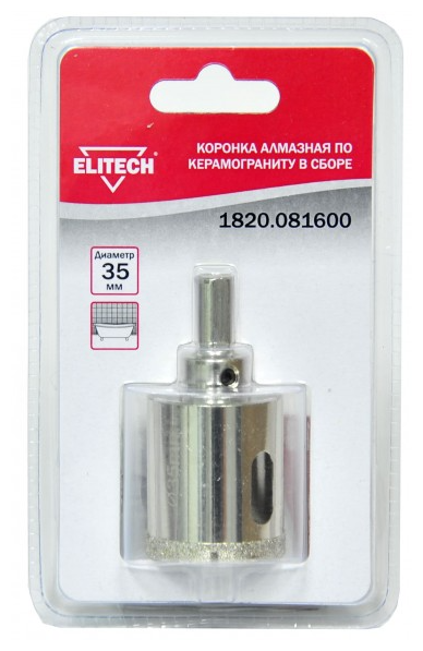 Коронка ELITECH 1820.081600