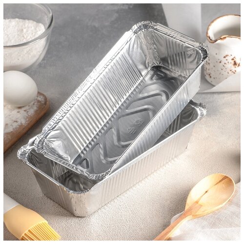 Набор форм алюминиевых для выпечки 865 мл 2 шт 215х115х65 см 399₽