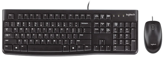 Комплект Logitech Desktop MK120 (920-002589), USB, черный