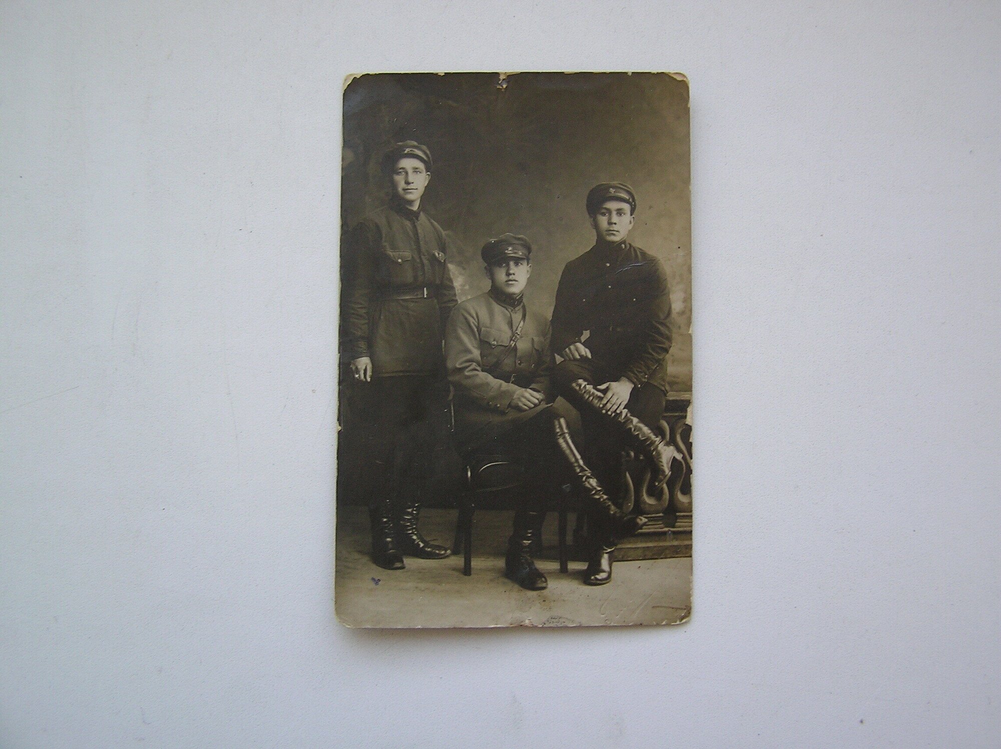 Старая Фотография. СССР. Группа солдат. 1929-й.