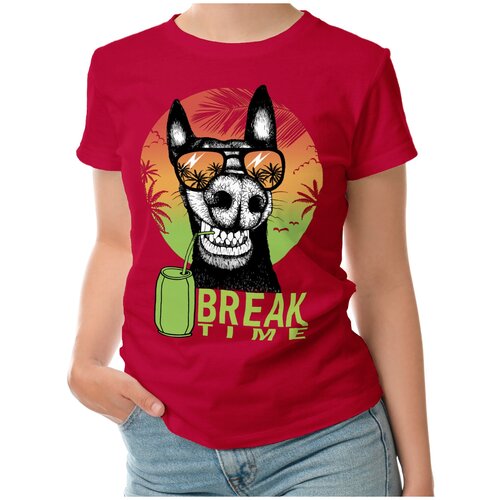 фото Футболка roly, размер l, красный