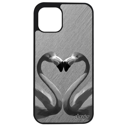 фото Чехол на смартфон iphone 12 mini, "фламинго" семья самка utaupia