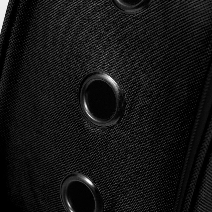 Рюкзак для переноски животных с окном для обзора ТероПром 9208850, черный - фотография № 7