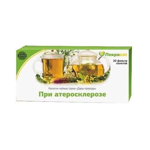 Лекра-СЭТ сбор При атеросклерозе (чайный напиток) ф/п, 30 г, 20 шт.