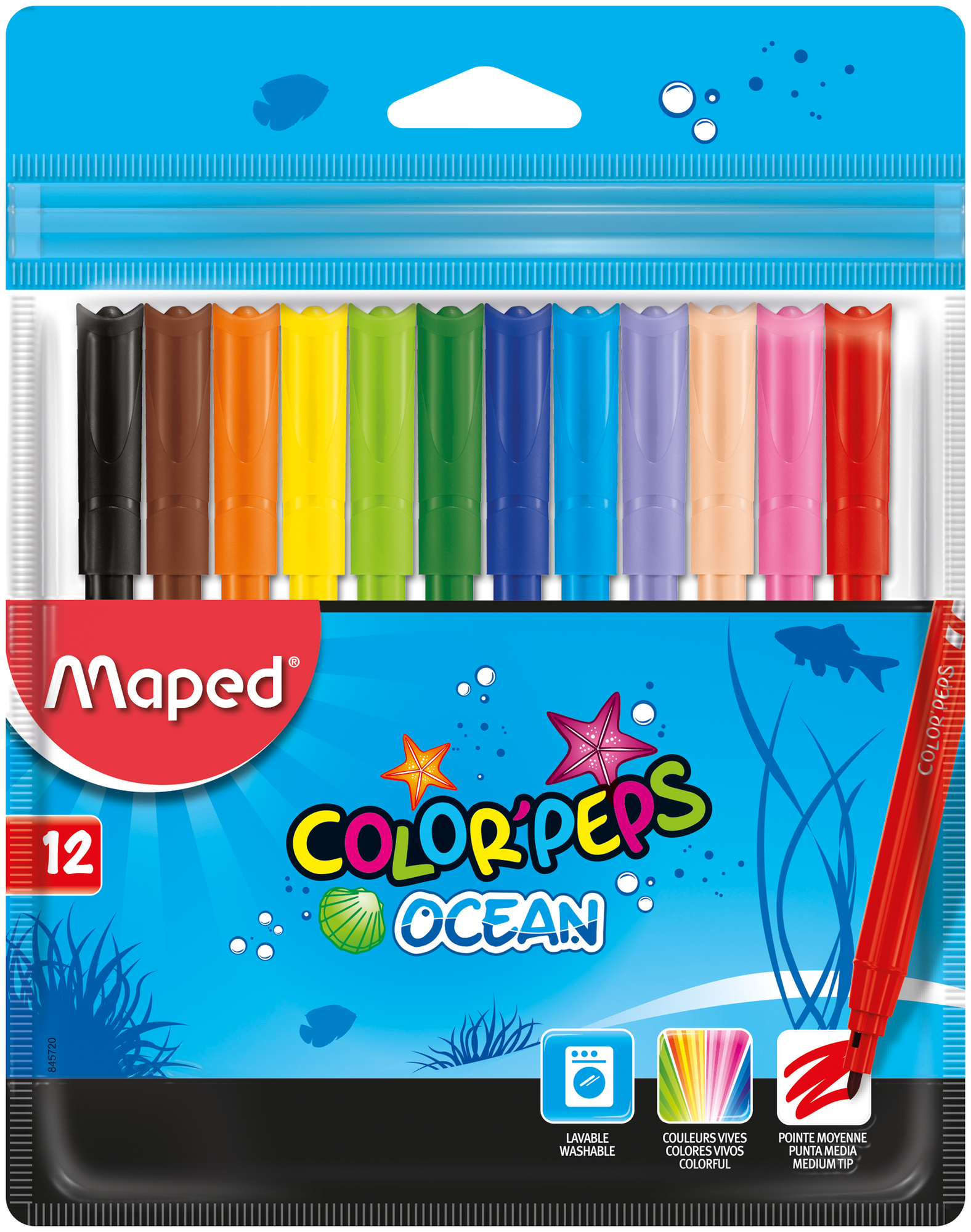 Maped Фломастеры "Ocean" (845720), разноцветные
