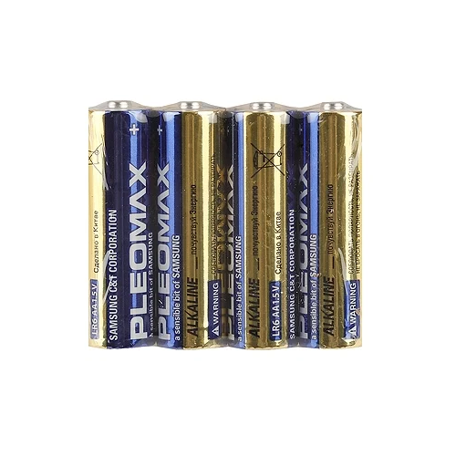 Батарейка Pleomax Alkaline LR6 (AA), в упаковке: 4 шт. батарейка samsung pleomax economy alkaline lr6 аа 4 шт пальчиковые