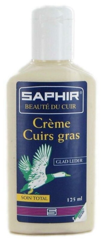 Saphir Бальзам для жированых кож Cream Greasy Leather neutral, 125 мл - фотография № 1