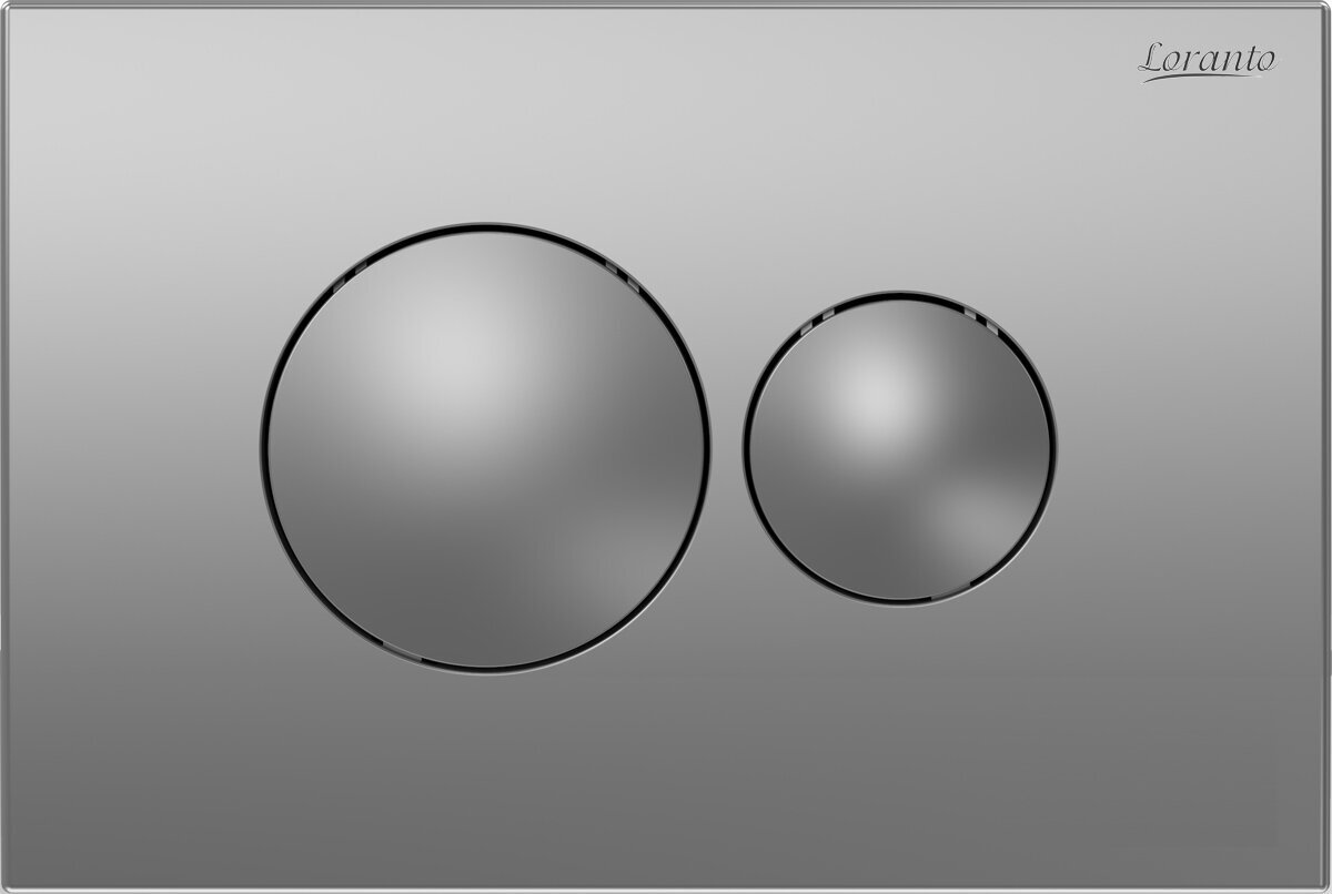 Смывная клавиша Loranto 7311 Diwo Кнопка смыва механическая, двойная, хром матовый
