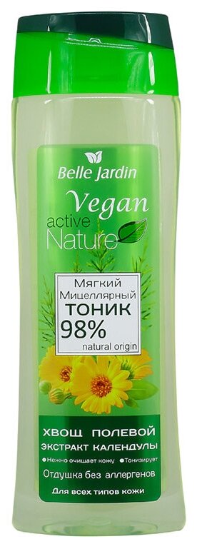 Мицеллярный тоник для лица Belle Jardin с экстрактом колендулы и хвощ полевой, 250ml