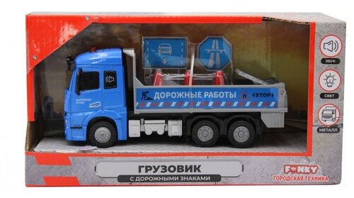 Грузовик Funky Toys FT61086 1:43, 23 см, синий