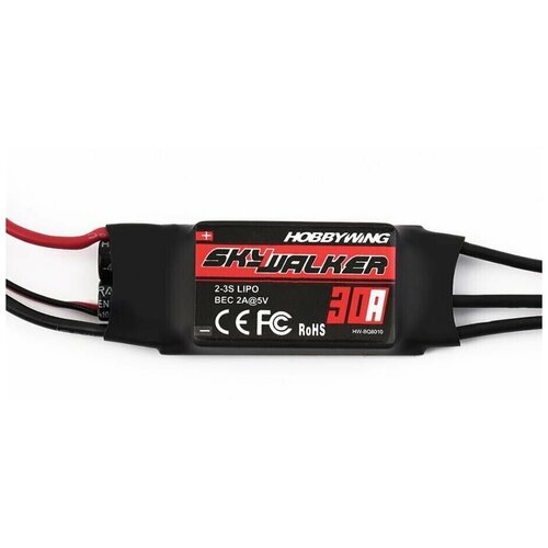 microzone mc 2 3s 30a 40a brushless esc with 5v 2a bec for rc model for airplane high quality parts accessories Бесколлекторный регулятор SkyWalker 30A BEC для самолётов