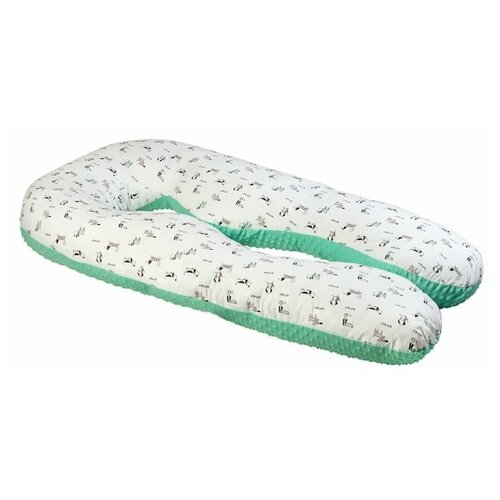 фото Подушка amarobaby amaro-40a собачки бирюзовый/белый