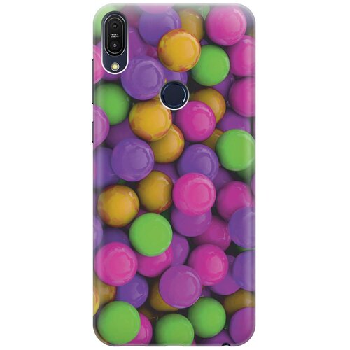 фото Gosso ультратонкий силиконовый чехол-накладка для asus zenfone max pro m1 (zb602kl) с принтом "разноцветные драже"