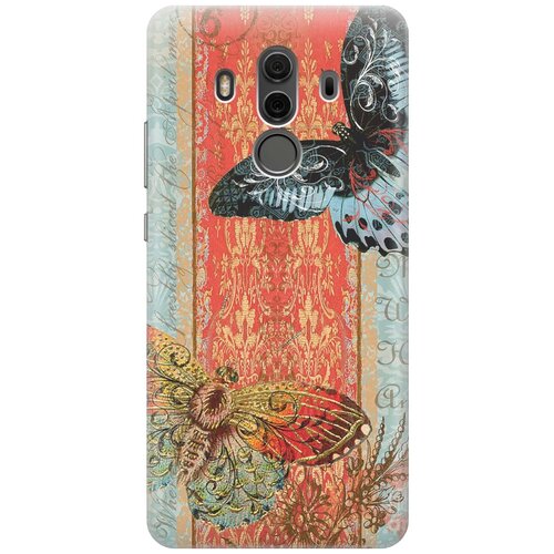 фото Re:pa накладка transparent для huawei mate 10 pro с принтом "две бабочки"