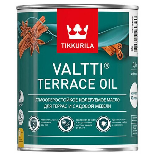 Масло Tikkurila Valtti Terrace Oil для террас основа EC 0,9 л