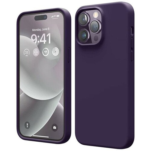 Чехол Elago Soft Silicone для iPhone 14 Pro, Dark Purple