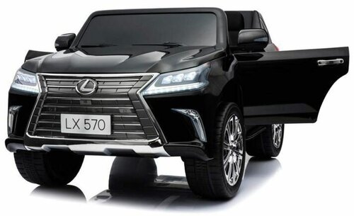 Внедорожники и джипы Dake Детский электромобиль Lexus LX570 4WD MP3 - DK-LX570-BLACK-PAINT