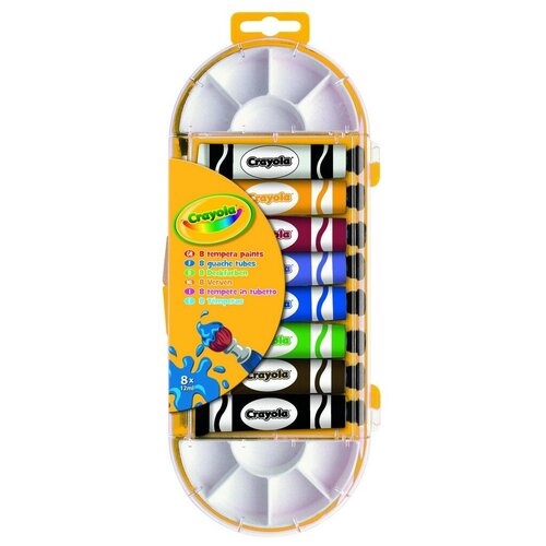 Темперные краски CRAYOLA 7407 с палитрой, 8 цветов