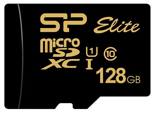 128Gb - Silicon Power - Micro Secure Digital XC Class 10 UHS-1 Elite Golden Sp128gbstxbu1v1gsp с пер .