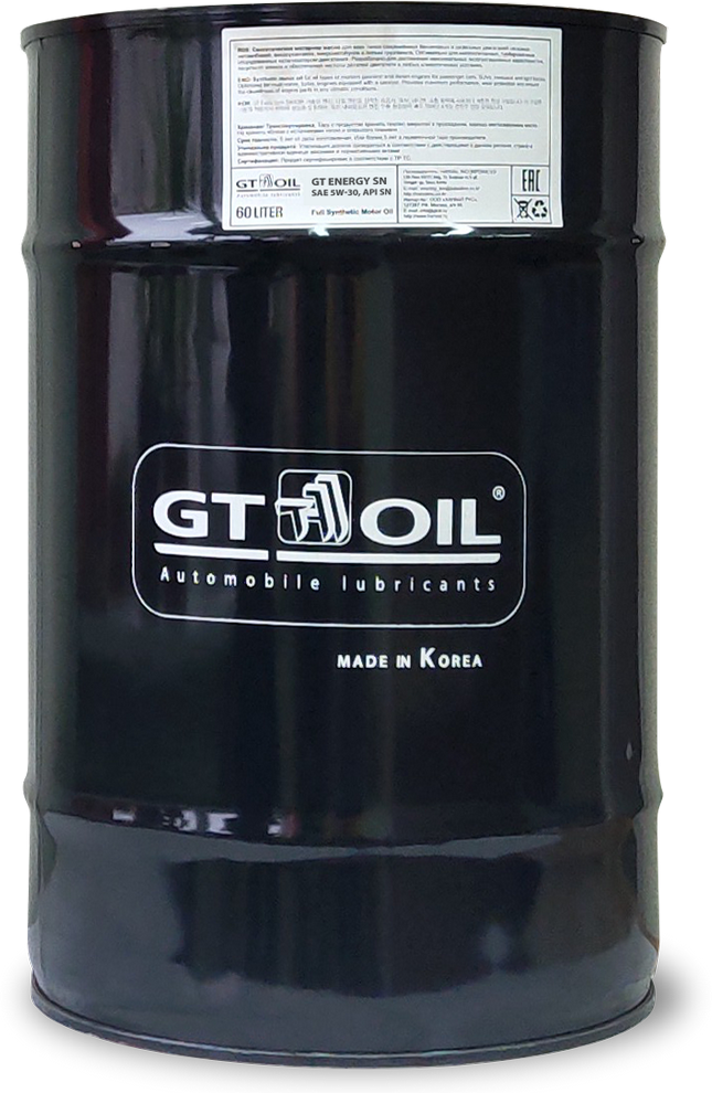 GT OIL Масло Моторное Gt Energy Sn, Sae 5w30, Api Sn, 60 Л