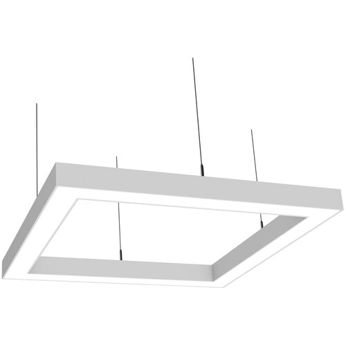 Светильник светодиодный потолочный подвесной квадратный белый Рассвет LED 3000К 36 Вт 550*550*50мм