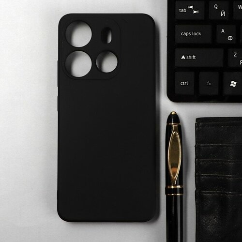 Чехол iBox Case, для телефона Tecno Spark GO (2023), силиконовый, черный чехол накладка krutoff soft case уверенность для tecno spark go 2023 черный